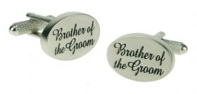 Cufflinks - Chrome Brother of the Groom Wedding